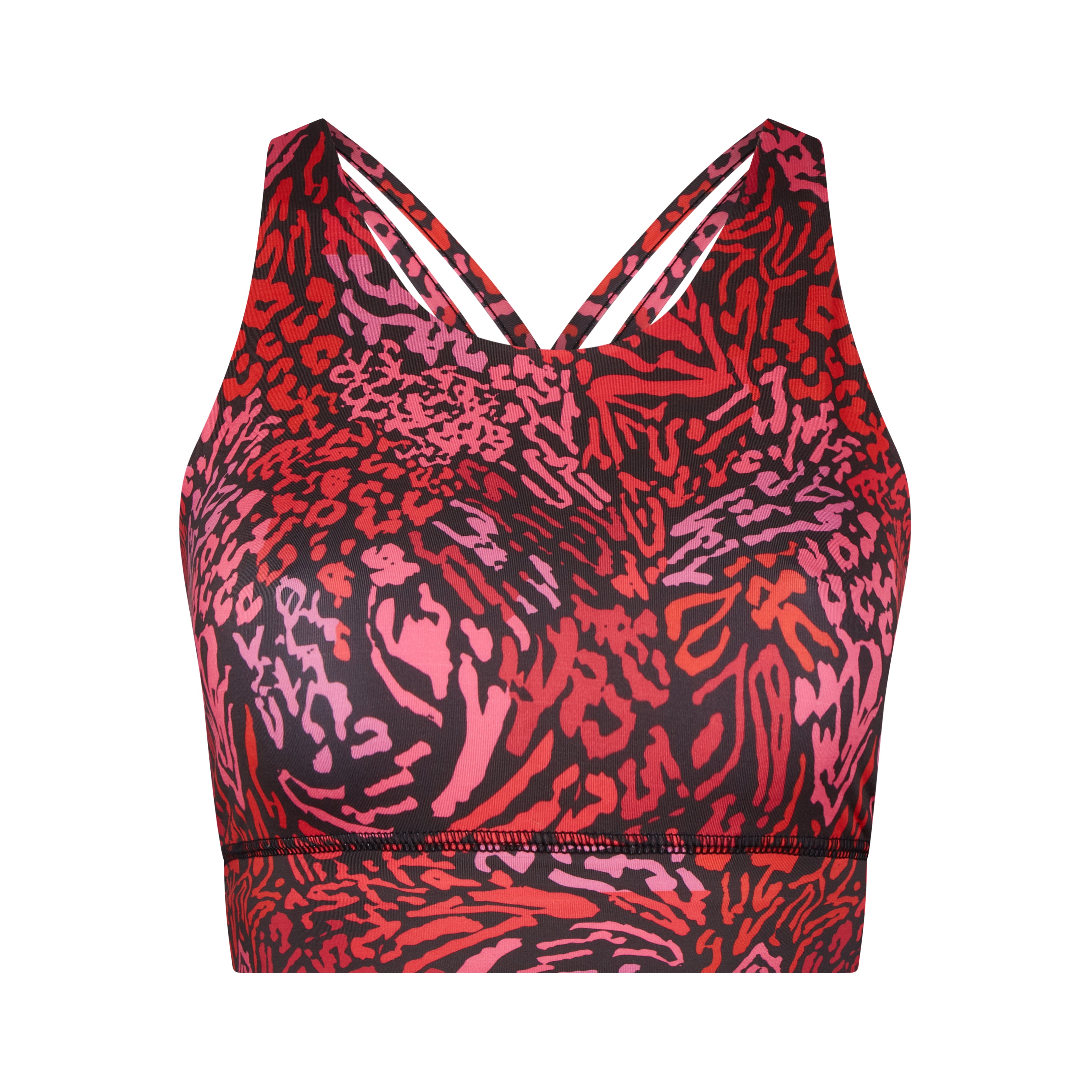 Animal Print CrissCross Bra