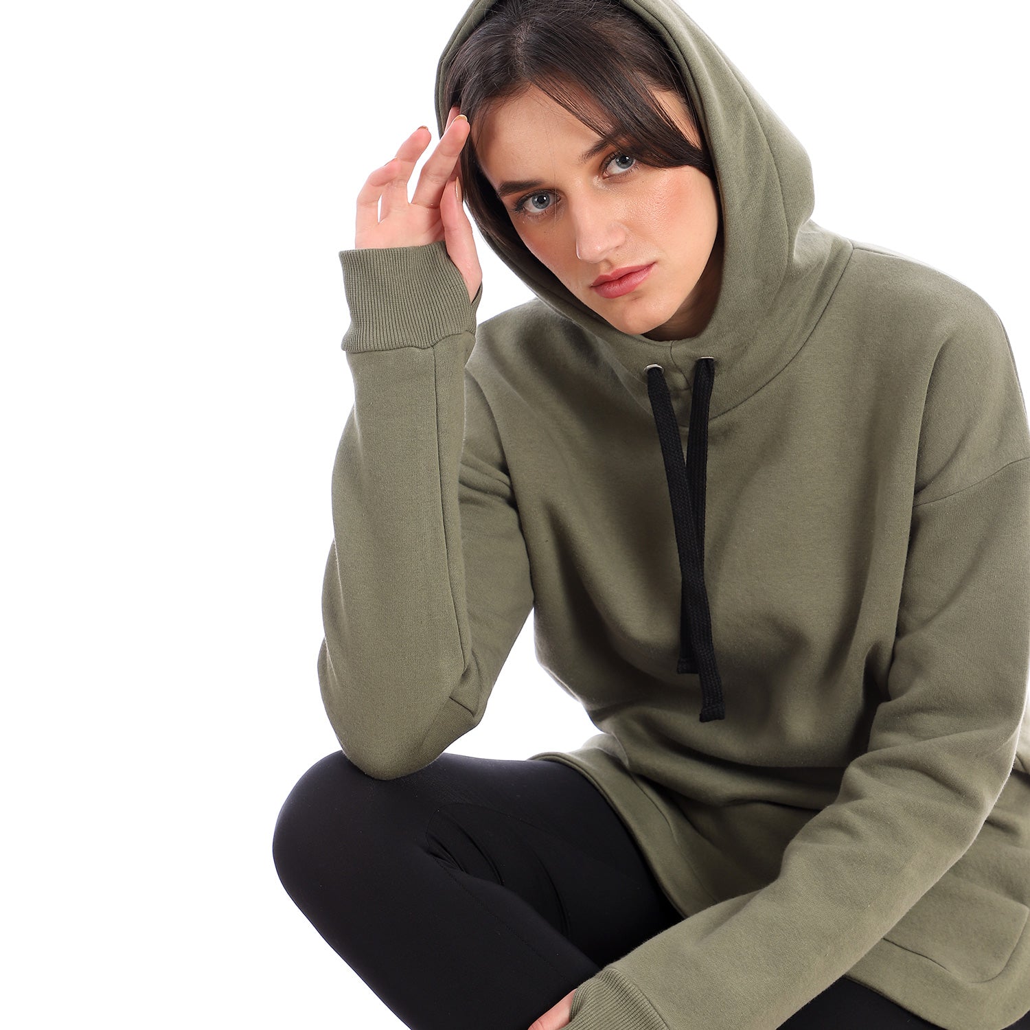 Oversize Khaki Hoodie UNISEX