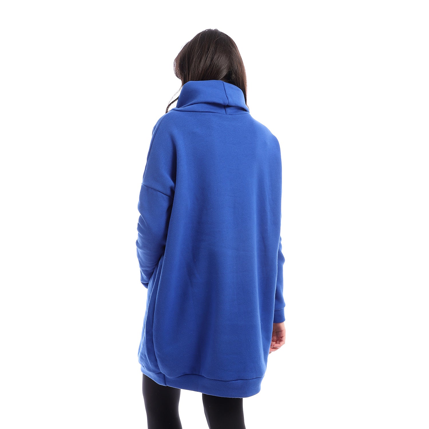 Oversized turtleneck sweater dress