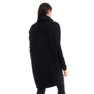 Oversized turtleneck sweater dress