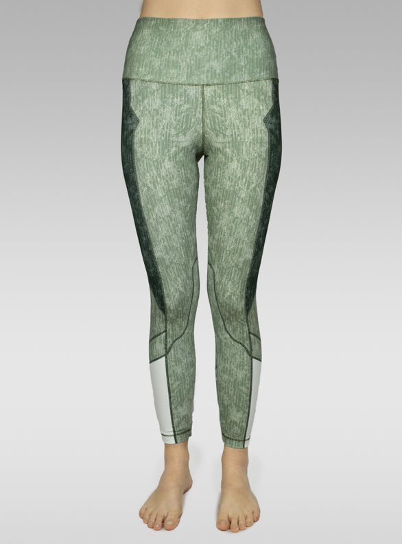 Khaki Panel Legging